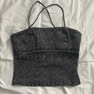 Vintage Y2K Guess Black Snake Print Camisole